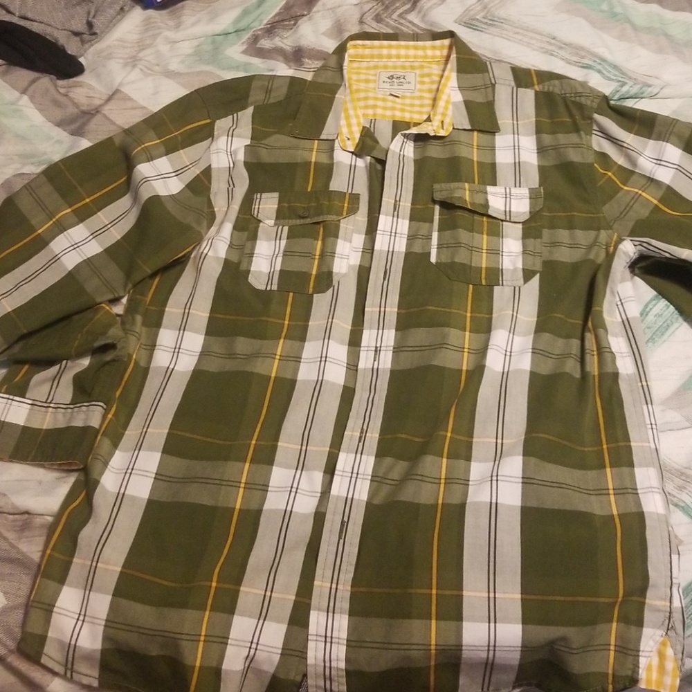 Plaid button down